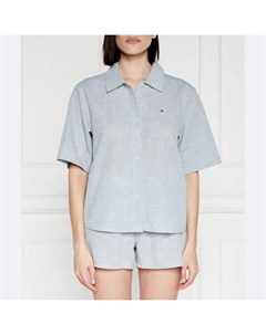 Льняная пижама Ithaca стандартного кроя, синий Tommy hilfiger