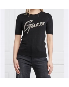 Свитер узкого кроя «Одетта», черный Guess