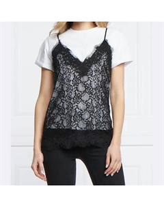 Классический крой блузка + комбинация, белый Liu jo