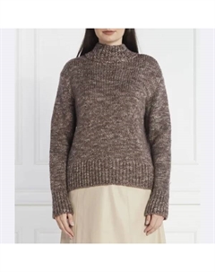 Шерстяной свитер свободного кроя, коричневый Joop