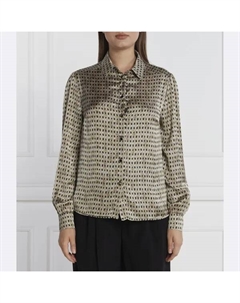 Атласная рубашка обычного кроя, бежевый Liu jo