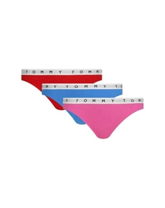 3 комплекта стрингов, мультиколор Tommy hilfiger