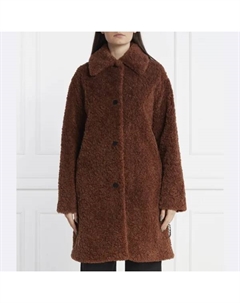 Дубленка Mybell-1 стандартного кроя, коричневый Hugo