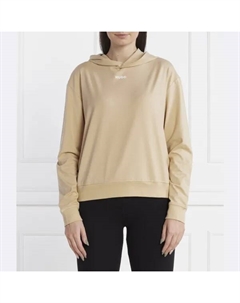 Толстовка прямого кроя в стиле шафл, бежевый Hugo