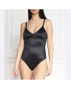 Корректирующие фигуру атласные стринги приталенного кроя, черный Spanx