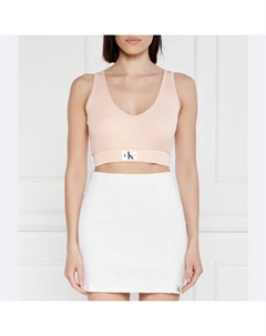 Укороченный топ, розовый Calvin klein