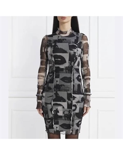 Темно-Синее платье, черный Hugo