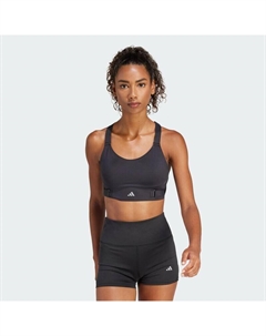 Спортивный бюстгальтер FastImpact Luxe Run с высокой поддержкой, цвет schwarz Adidas