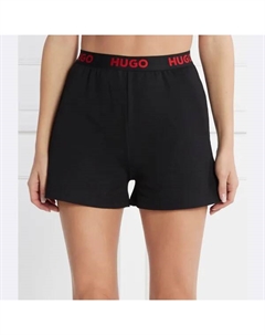 Спортивные шорты обычного кроя с логотипом, черный Hugo