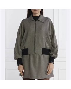 Толстовка-Бомбер стандартного кроя в мини-клетку, черный Tommy hilfiger