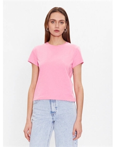 Футболка повседневного кроя, розовый Edited