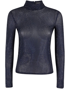 Топ Retrofete, украшенный кристаллами, синий