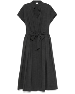 Платье-рубашка макси, серый Eleventy