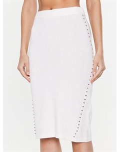 Юбка миди узкого кроя, бежевый Liu jo