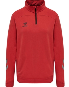 Толстовка Halbreißverschluss Sweatshirt Hmllead Multisport Damen, цвет TRUE RED Hummel