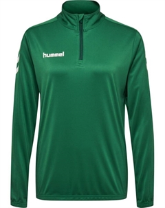 Толстовка Halbreißverschluss Sweatshirt Core Poly Multisport Damen, цвет EVERGREEN Hummel