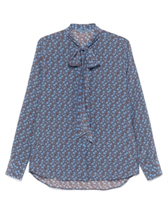 Шелковая рубашка, синий Ermanno scervino