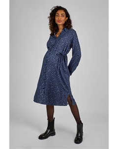 Платье рубашка с животным принтом для беременных, синий Jojo maman bébé