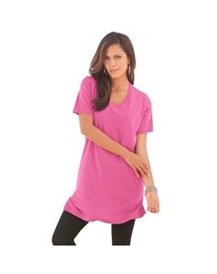 Женская туника больших размеров Ultimate с короткими рукавами и v-образным вырезом, цвет Vintage Rose Roaman's