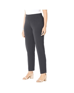 Женские брюки без застежек из креповой вязки больших размеров, цвет Rich Grey Catherine's