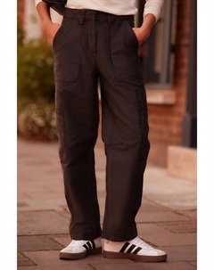 Брюки из хлопка «бочка», серый Next