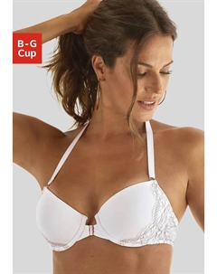 Бюстгальтер с вырезом халтер, с практичной застежкой спереди, нижнее белье, бронзовый Lascana