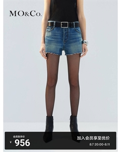 Джинсовые шорты с высокой талией, синий Moco