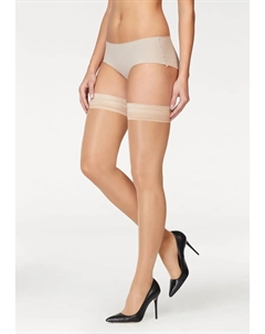 Чулки (1 пара), с простым поясом, цвет Puder Lascana