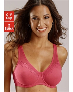 Бюстгальтер-минимайзер с бесшовными хлопковыми чашками заранее заданной формы, белый Petite fleur