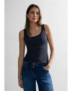 Майка, однотонная, синий Cecil