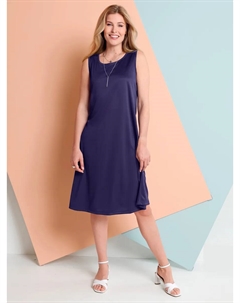 Классическое базовое платье-майка "Платье", цвет Hummer-Bedruckt + Marine Classic basics