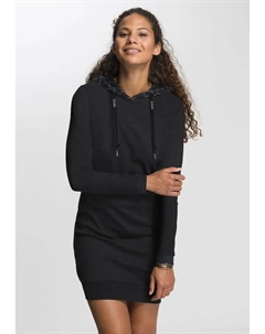 Платье-свитшот в стиле рэгвир "BESS O", худи с капюшоном на кулиске, черный Ragwear