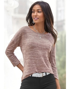 Рубашка с рукавом 3/4, изготовлена ​​из легкого качественного трикотажа, лиловый Vivance