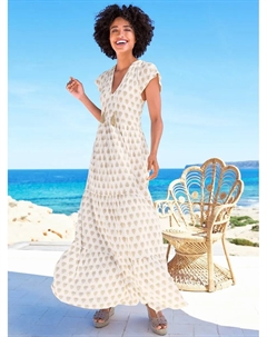 Платье А-силуэта "Джерси платье", бежевый Heine