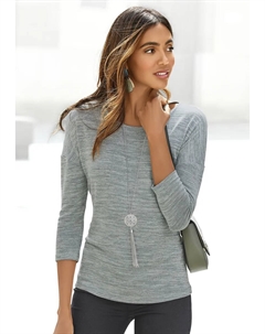 Рубашка с рукавом 3/4, изготовлена ​​из легкого качественного трикотажа, мятный Vivance