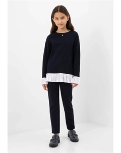 Брюки из ткани Гулливер, прямого кроя, синий Gulliver