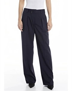 Плиссированные брюки, синий Replay