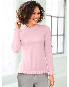 Свитер с воротником стойкой "Пуловер", цвет Hellrosé Heine