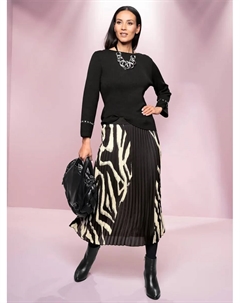 Свитер с рукавами 3/4 "Пуловер", черный Heine