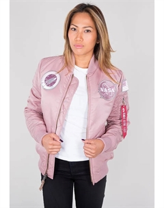 Куртка-бомбер " Women - Куртки-бомберы MA-1 VF NASA Wmn", розовый Alpha industries