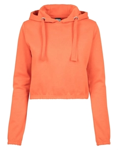 Свитер с круглым вырезом " Ladies Interlock Short Hoody", оранжевый Urban classics