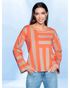 Свитер с круглым вырезом "Пуловер", бежевый Heine