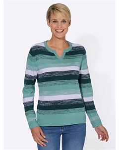 Вязаный свитер "Пуловер", цвет Aquapetrol-Gemustert Classic basics