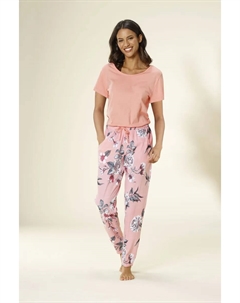 Пижама (2 шт.), с цветочным принтом, коралловый Vivance dreams