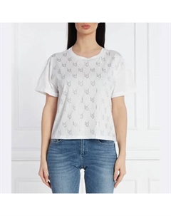 Футболка свободного кроя, белый Liu jo