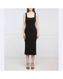 Платье-Студия с добавлением льна, черный Superdry