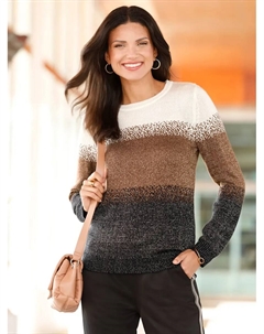 Свитер с круглым вырезом "Пуловер", коричневый Classic basics