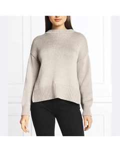 Свитер стандартного кроя Смегина, бежевый Hugo