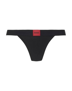 Трусики Underwear "STRING RED LABEL", с надписью-логотипом, черный Hugo