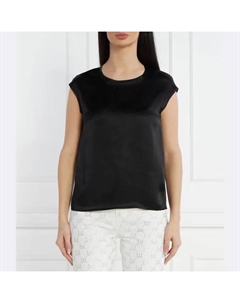 Блузка стандартного кроя с добавлением шелка, черный Liu jo